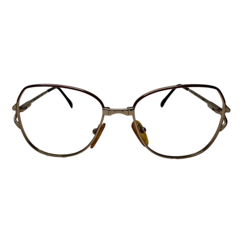 Sferoflex 108/62 Eyeglasses Frames Silver Aviators Full Wire Rim 56-17 H3574